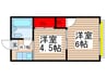 グリ－ンヒル東習志野 2Kの間取り