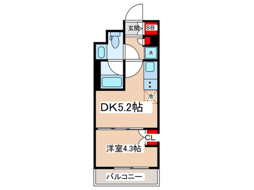 間取図 パークアクシス両国スクエア