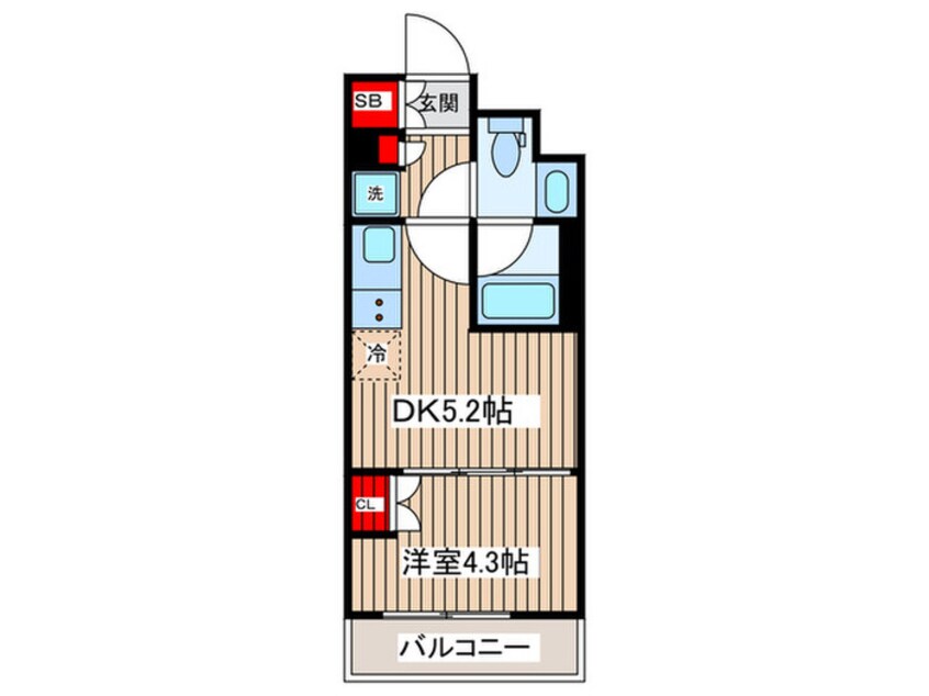 間取図 パークアクシス両国スクエア