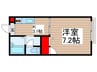 リバ－エイト 1Kの間取り