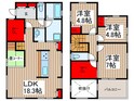 岡1丁目戸建の間取図