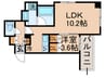 エムエー月島 1LDKの間取り