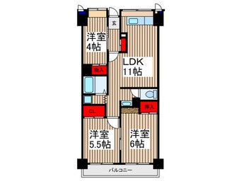 間取図 ソレイユ久保