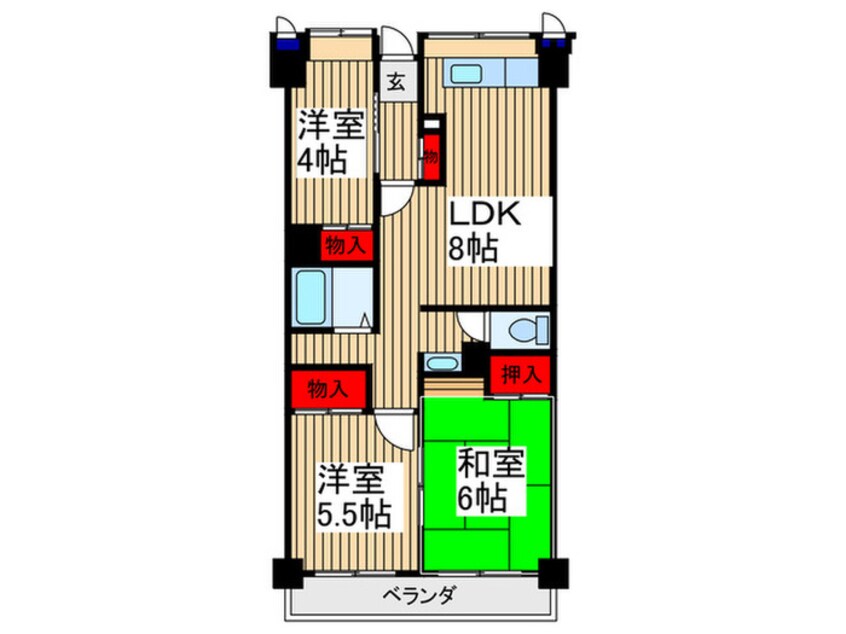 間取図 ソレイユ久保