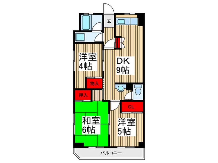 間取図 ソレイユ久保