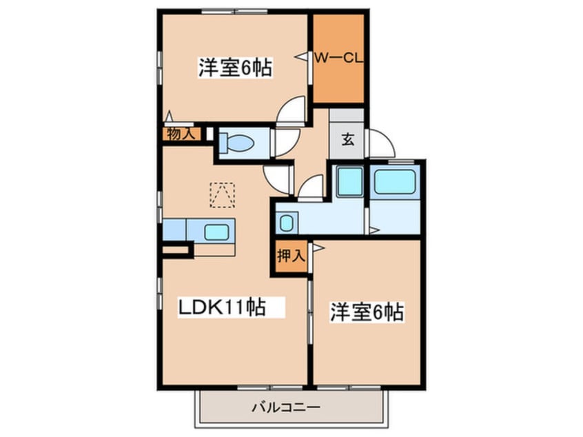 間取図 リヴェ－ルＫⅡ