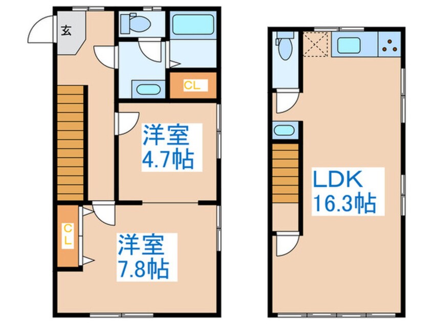 間取図 芦花公園戸建