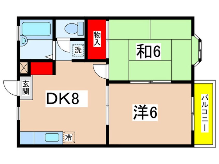 間取図 クロ－カス稲城