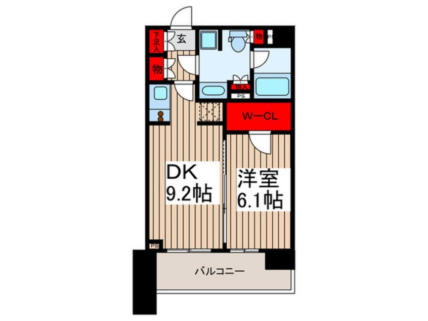 間取図 パ－クアクシス東陽町