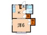 メゾンフル－ル(30-1) 1Kの間取り