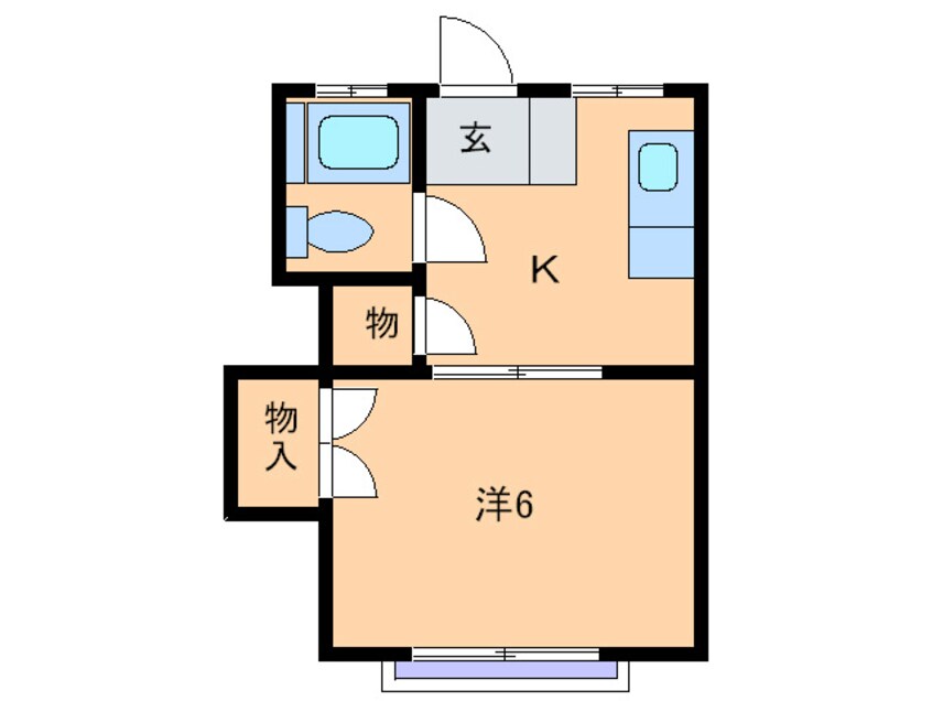 間取図 メゾンフル－ル(30-1)