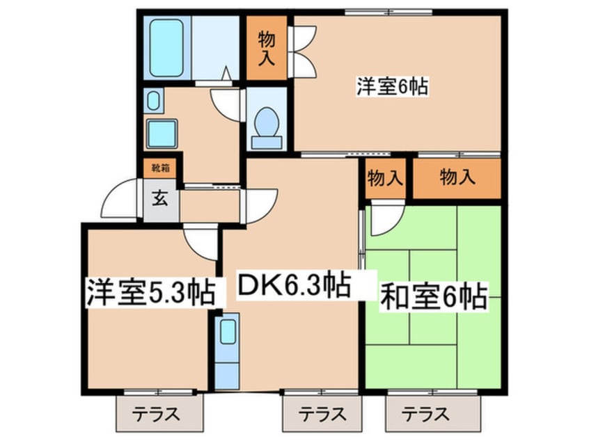 間取図 メイプルハイツ