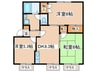 メイプルハイツ 3DKの間取り