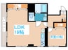 レジ東郷（２２） 1LDKの間取り