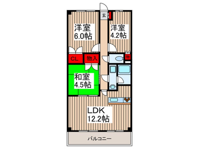間取図 第１５藤島マンション