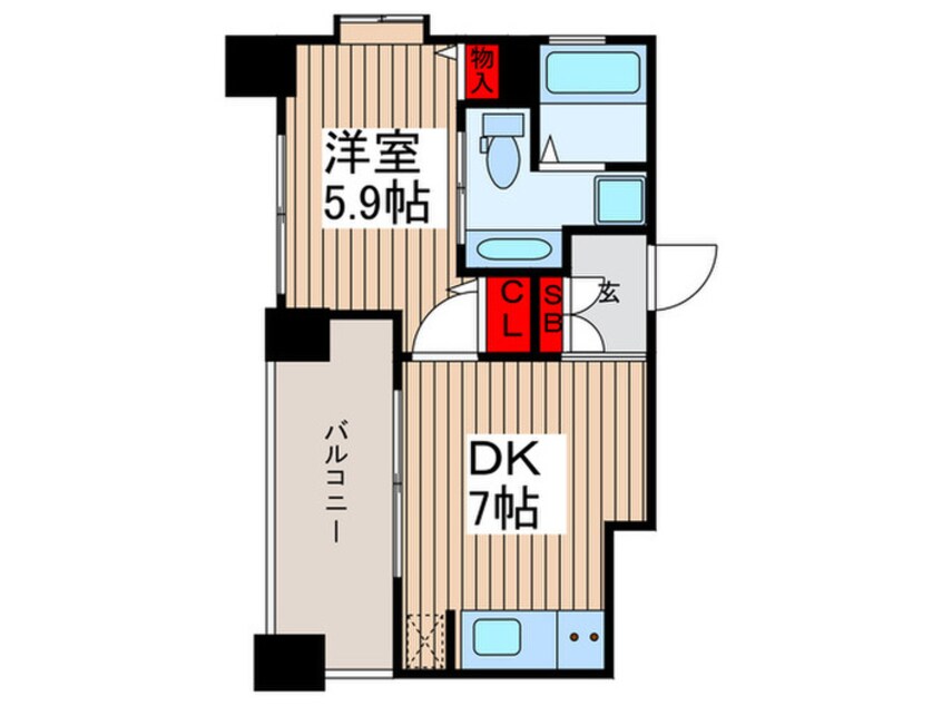 間取図 リバーレ月島