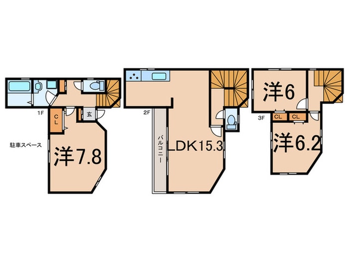 間取り図 朝日町戸建