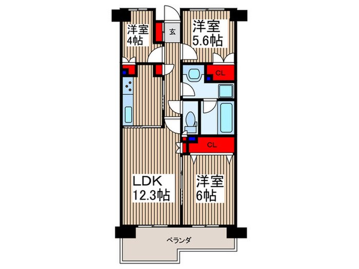 間取り図 川口弥平パーク・ホームズ(1003)