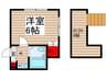 FOREST　MATSUDO 1Kの間取り