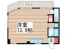 ベイシティ船橋ビル 1Rの間取り