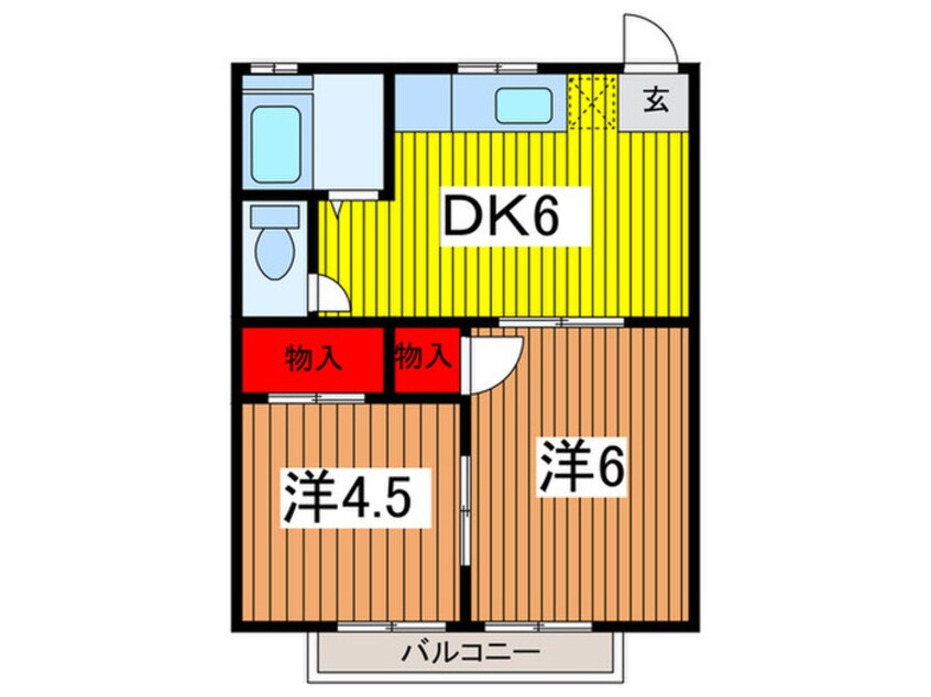 間取図 グランドゥール元町Ⅱ