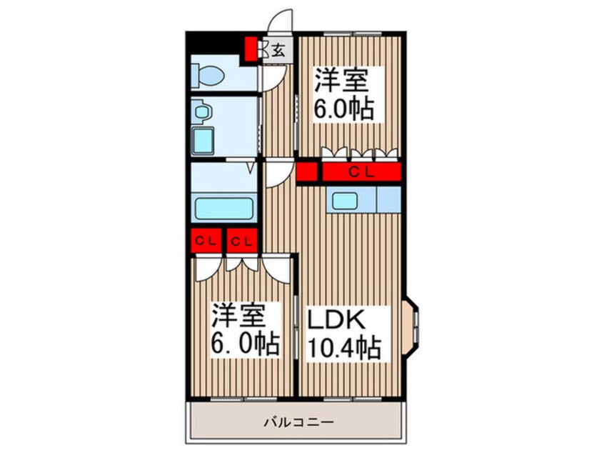 間取図 ディアフレンドＫＯＩＺＵＭＩ