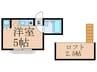 グランドパレス関町 1Rの間取り