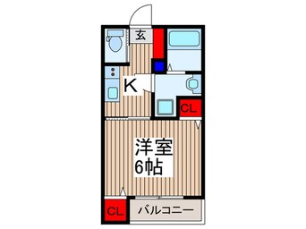 間取図 ＭＥＬＤＩＡ大和田Ⅳ