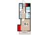 Ｃｉｔｙ　Ｆｌａｔ　一ノ割 1Kの間取り