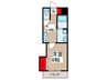 Ｃｉｔｙ　Ｆｌａｔ　一ノ割 1Kの間取り