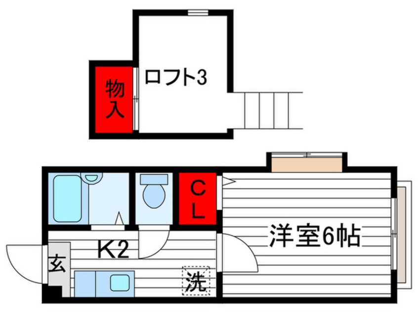 間取図 シャト－石神井公園