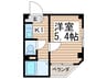 グリーンコーポ 1Kの間取り