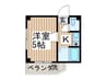 グリーンコーポ 1Kの間取り