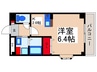 カルフール亜里巣 1Kの間取り