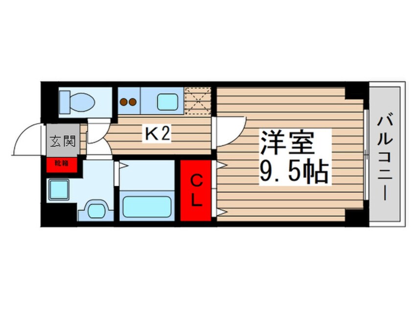 間取図 アンプルール　フェール　COCO