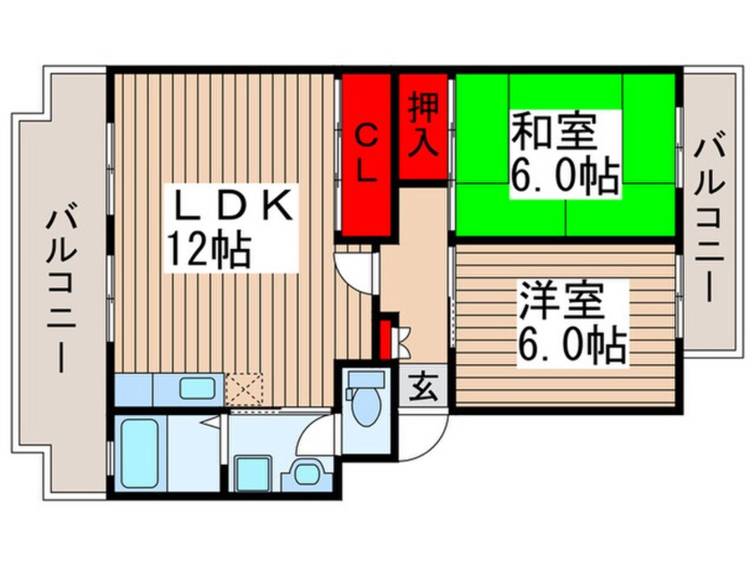 間取図 パークシティ白扇1号棟