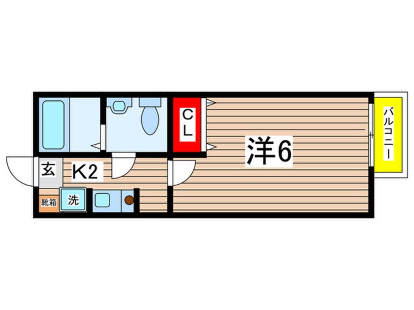 間取図 アパルト矢野口