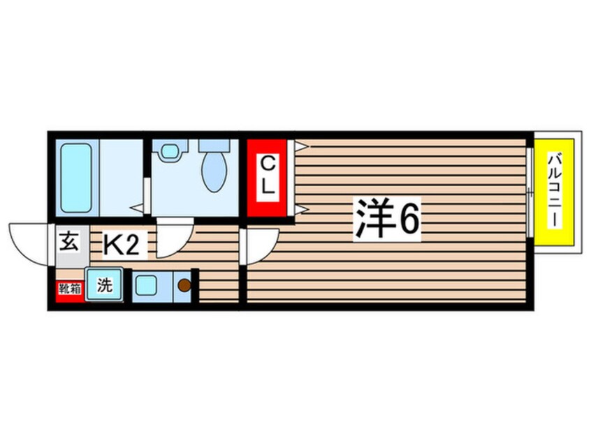 間取図 アパルト矢野口