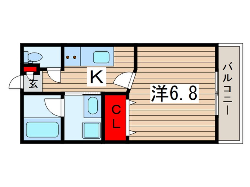 間取図 エストスクエア黒砂台