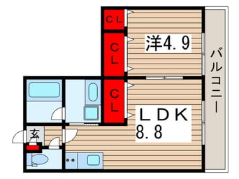間取図 エストスクエア黒砂台