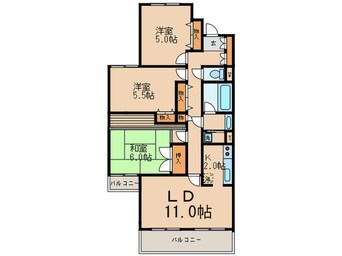 間取図 ベル富士見丘