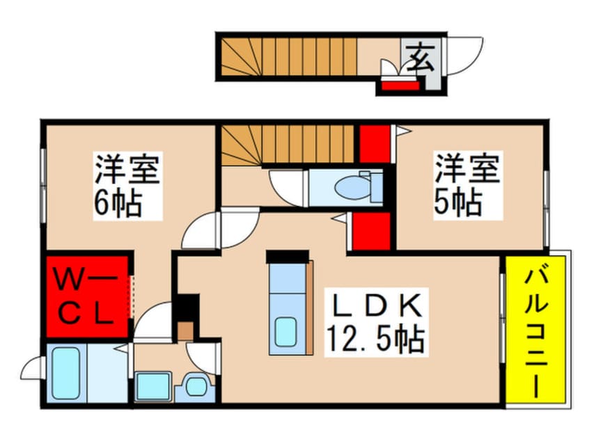 間取図 リッチ　フィールド