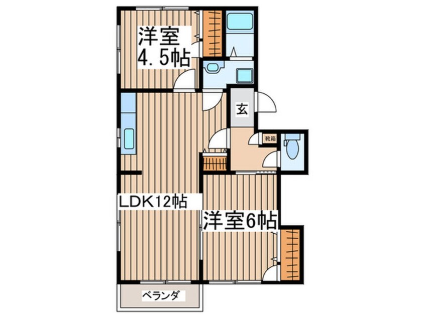 間取図 パ－クハイツ笠原Ｂ