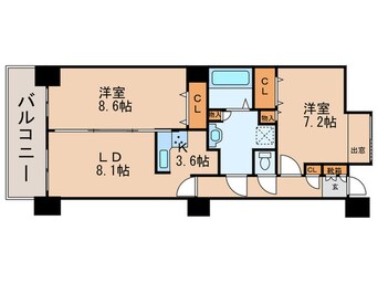 間取図 東雲ｷｬﾅﾙｺ-ﾄCODAN18号棟