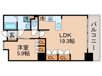 間取図 東雲ｷｬﾅﾙｺ-ﾄCODAN18号棟