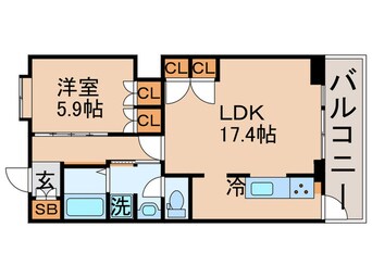 間取図 東雲ｷｬﾅﾙｺ-ﾄCODAN18号棟