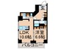 東雲ｷｬﾅﾙｺ-ﾄCODAN18号棟 1LDKの間取り