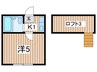 コンフォ－トビラ中央林間南 1Kの間取り