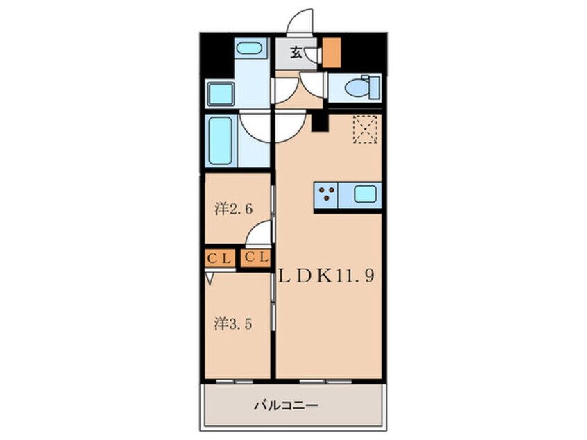 間取図 ラ・ミアカーサ中目黒