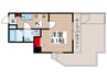 ﾐﾙｰﾅﾋﾙｽﾞ西新井大師WEST(507) 1Kの間取り